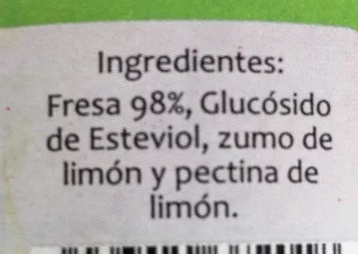 Lista de ingredientes del producto Mermelada fresa Abellan 