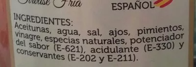 Lista de ingredientes del producto Chicón  