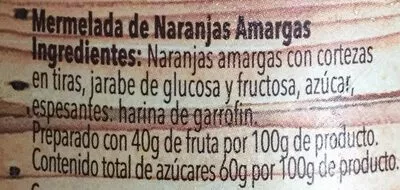 Lista de ingredientes del producto Marmelade BEBE  