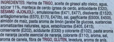 Lista de ingredientes del producto Pestiño azucar musfi's 