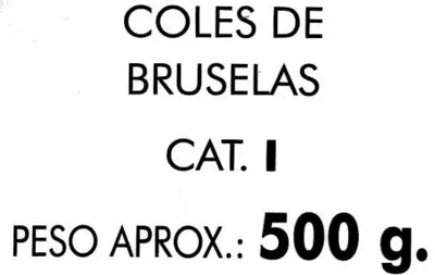 Lista de ingredientes del producto Coles de Bruselas Talví 500 g