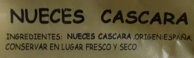 Lista de ingredientes del producto Nueces Cáscara La Santa María 600 g