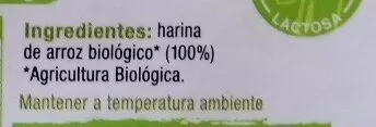 Lista de ingredientes del producto Fideos de arroz biologicos Tiger Khan 