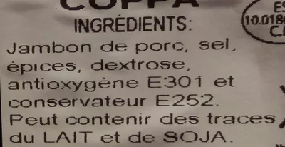 Lista de ingredientes del producto Chiffonade Casa Ramon 100 g