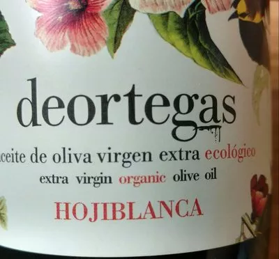 Lista de ingredientes del producto L'huile d'olive Deortegas  