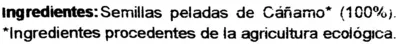 Lista de ingredientes del producto Tu Bio semillas de cáñamo NaturGreen 200 g