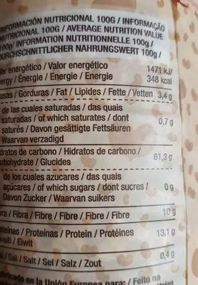 Lista de ingredientes del producto Tortitas trigo sarraceno Berde 