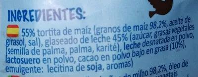 Lista de ingredientes del producto Tortitas De Maiz Berde 96 g