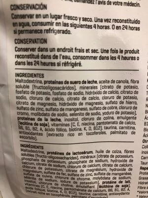 Lista de ingredientes del producto Kuik Meal kuik meal 