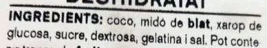 Lista de ingredientes del producto Coco deshidratat Ametller Origen 