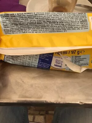 Lista de ingredientes del producto Maxi on Natillas 2.0 Nestlé 97 g