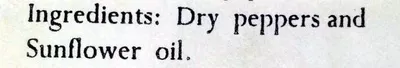 Lista de ingredientes del producto Pimentón de la Vera Calidad Dulce Santo Domingo 75 g