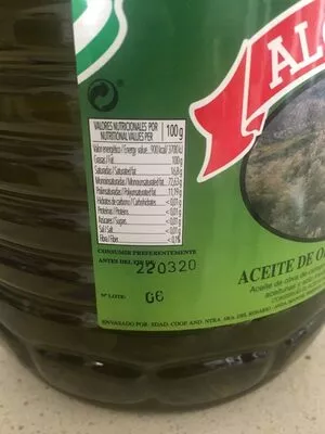 Lista de ingredientes del producto Aceite de oliva algodoliva 