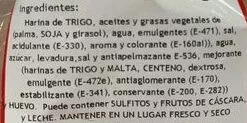 Lista de ingredientes del producto Croissant largo rio 200 g