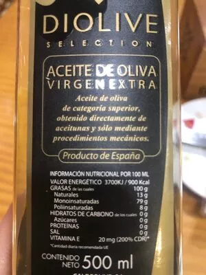 Lista de ingredientes del producto   