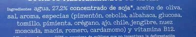 Lista de ingredientes del producto Heura Bocados Mediterraneos Heura 180 g