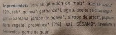 Lista de ingredientes del producto Pan de molde de trigo sarraceno  