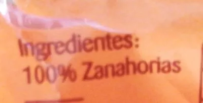 Lista de ingredientes del producto Zanahoria baby fresquia 