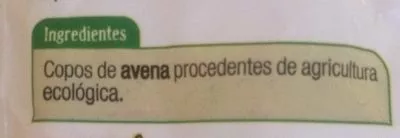 Lista de ingredientes del producto Copos de Avena  