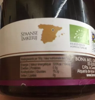 Lista de ingredientes del producto Miel De Bruyère Bona Mel 