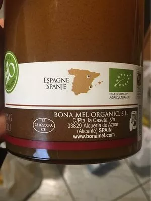 Lista de ingredientes del producto Miel de fleurs sauvages Bona Mel 