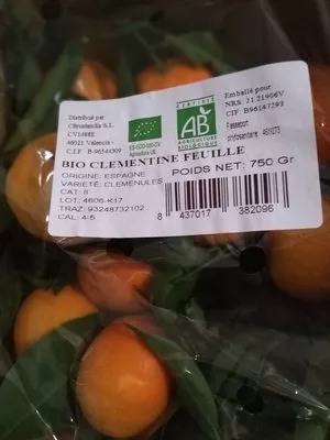 Lista de ingredientes del producto Clementine feuille buo  