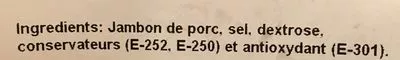 Lista de ingredientes del producto Pétales de jambon espagnol Saveur&passion, Saveur & Passion 