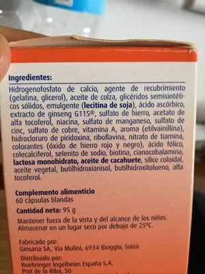 Lista de ingredientes del producto Natuchips  