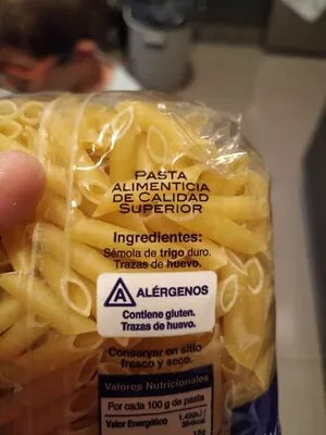 Lista de ingredientes del producto Macarrón Hacendado 