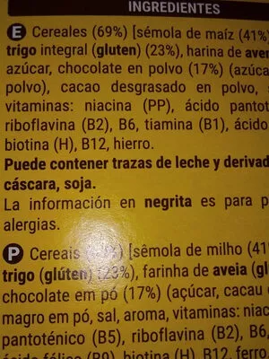 Lista de ingredientes del producto Bolas de chocolate Hacendado 