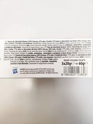 Lista de ingredientes del producto Huevos de chocolate Hacendado 