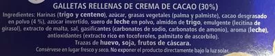 Lista de ingredientes del producto Mini caritas galletas Hacendado 329 g