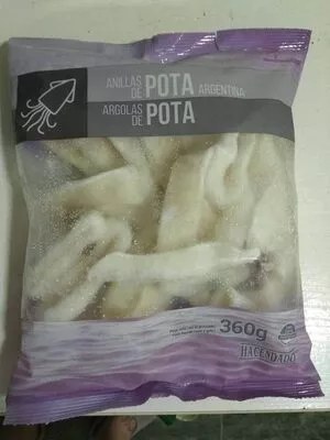 Lista de ingredientes del producto Anillas de pota argentina Hacendado 