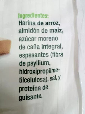 Lista de ingredientes del producto Preparado panificable sin gluten Hacendado 1 kg