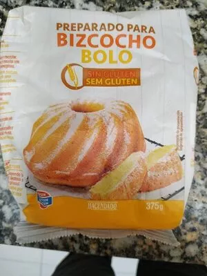 Lista de ingredientes del producto Preparado para bizcocho sin gluten Hacendado 