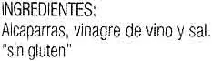 Lista de ingredientes del producto Alcaparras en vinagre Hacendado 135 g (neto), 80 g (escurrido), 150 ml