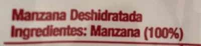 Lista de ingredientes del producto Manzana deshidratada Hacendado 20 g