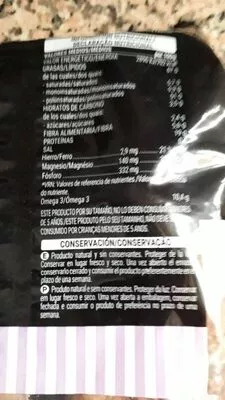 Lista de ingredientes del producto Nuez natural Hacendado 