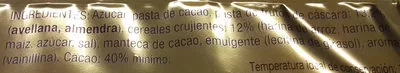 Lista de ingredientes del producto Turrón de chocolate negro crujiente Hacendado 300 g