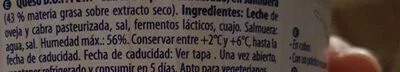 Lista de ingredientes del producto Feta Hacendado 150 g