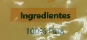 Lista de ingredientes del producto Piña trozos Hacendado 300 g