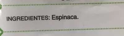 Lista de ingredientes del producto Espinaca picada en porciones Hacendado 