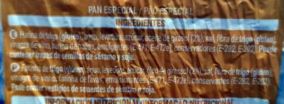 Lista de ingredientes del producto Burger Hacendado 220g