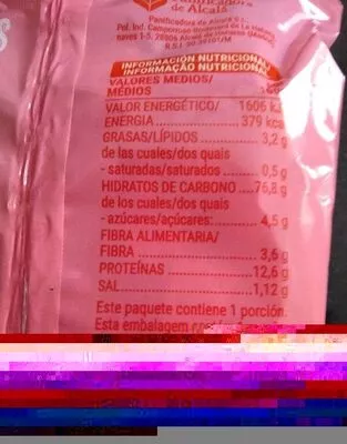 Lista de ingredientes del producto Picatostes tostados Hacendado 