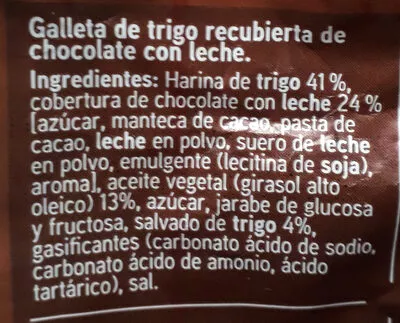 Lista de ingredientes del producto Galletas digestive chocolate Eroski 