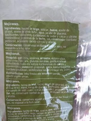 Lista de ingredientes del producto Mojicones Eroski 