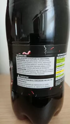 Lista de ingredientes del producto Refresco de cola Blurs 