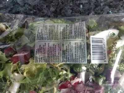 Lista de ingredientes del producto Ensalada mediterranea Eroski 