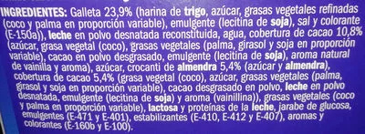 Lista de ingredientes del producto Mini conos Vainilla chocolate eliges 360