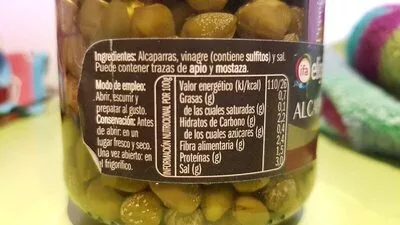 Lista de ingredientes del producto Alcaparras eliges 